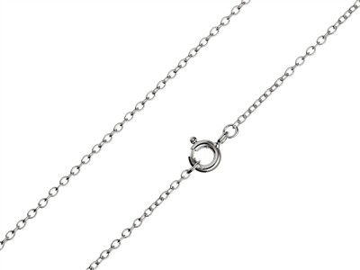 Catena A Maglie Forzate 1,6 Mm, 60 Cm, Argento 925