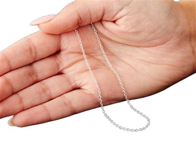 Catena A Maglie Forzat 1,9 Mm, 40 Cm, Argento 925 - Immagine Standard - 4