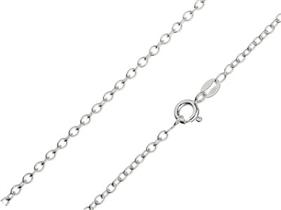 Catena A Maglie Forzate 2,3 Mm, 55 Cm, Argento 925