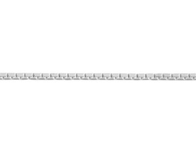 Catena Maglia Veneziana Diamantata A Specchio MM 0,7, Cm 45, Argento 925 45 Cm, Argento 925 - Immagine Standard - 2