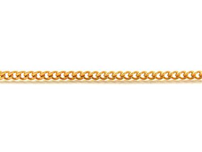 Catena A Maglie Gourmette Da 2,65 MM Al Metro, Placcata Oro 3 Micron