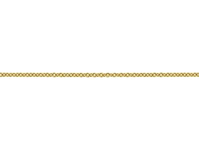 Catena Maglia Forzatina Rotonda 3,24 Mm, Placcata Oro 3 Micron