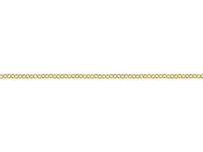 Catena Maglia Jaseron 2,55 Mm, Placcata Oro 3 Micron