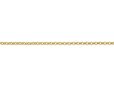 Catena Maglia Jaseron 3,75 Mm, Placcata Oro 3 Micron