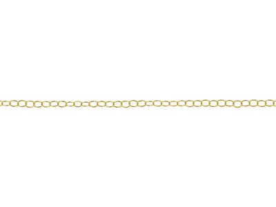 Catena Maglia Rotonda Specchio 2,92mm, Oro Placcato 3 Micron