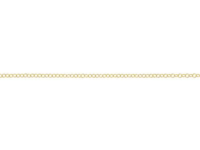 Catena A Maglia Ovale A Specchio Da3,66 Mm, Placcata Oro 3 Micron