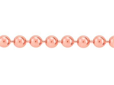Catena A Sfera 2,50 Mm, 18kt Oro Rosso.rif. 00796