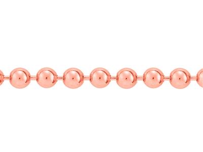 Catena A Sfera 2,50 Mm, 18kt Oro Rosso.rif. 00796 - Immagine Standard - 2