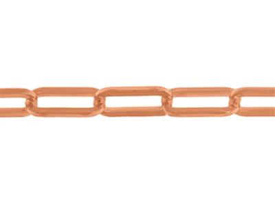 Catena A Maglie Rettangolari Da 2,10 Mm, Oro Rosso 18 Carati. Rif. 00863bis