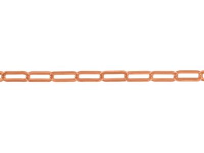 Catena A Maglia Rettangolare 3,40 Mm, Oro Rosso 18 Carati. Rif. 00861bis - Immagine Standard - 2