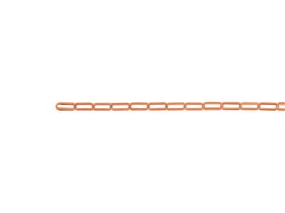 Catena A Maglia Rettangolare 3,40 Mm, Oro Rosso 18 Carati. Rif. 00861bis - Immagine Standard - 3
