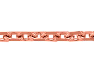 Catena Forzatina Maglia Diamantata 1,95mm, 18kt Oro Rosso 5n. Rif. 00460hj - Immagine Standard - 2