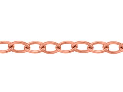 Catena Rete Forzatina Rotonda Trasparente 1,20 Mm, 18kt Oro Rosso 5n. Rif. 00876 - Immagine Standard - 2