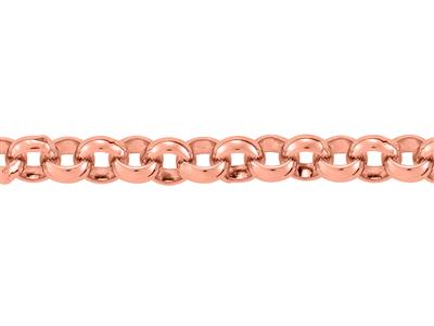Catena Massiccia A Maglie Jaseron Da 1,50 Mm, Oro Rosso 18k. Rif. 00401