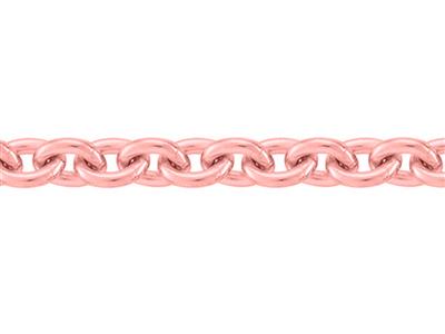 Catena Maglia Forzatina Rotonda 2,50 Mm, Oro Rosa 18k 4n. Rif. 00365 - Immagine Standard - 1