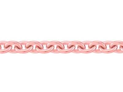 Catena Maglia Forzatina Rotonda 2,50 Mm, Oro Rosa 18k 4n. Rif. 00365 - Immagine Standard - 2