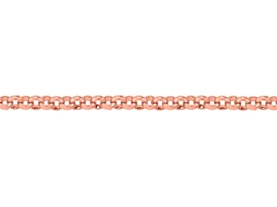 Catena Massiccia A Maglie Jaseron Da 4,50 Mm, Oro Rosso 18 Carati. Rif. 00403 - Immagine Standard - 3