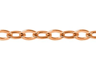 Catena Rete Taglio A Diamante Specchio 0,90 Mm, 18kt Oro Rosso 5n. Rif. 00881