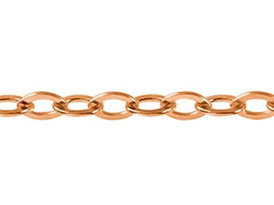 Catena Rete Taglio A Diamante Specchio 0,90 Mm, 18kt Oro Rosso 5n. Rif. 00881 - Immagine Standard - 2