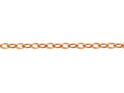 Catena Rete Taglio A Diamante Specchio 0,90 Mm, 18kt Oro Rosso 5n. Rif. 00881 - Immagine Standard - 3