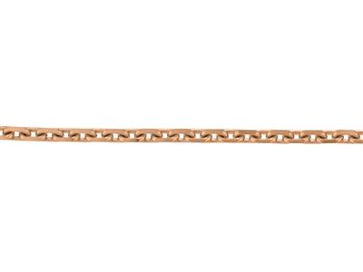 Catena Maglia Diamantata Forzatina 1,95 Mm, Oro Rosa 18k. Rif. 00460 - Immagine Standard - 3