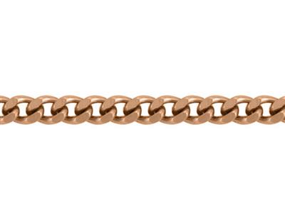 Catena Gourmette Diamantata Da 2 Mm, Oro Rosa 18k. Rif. 00260 - Immagine Standard - 2