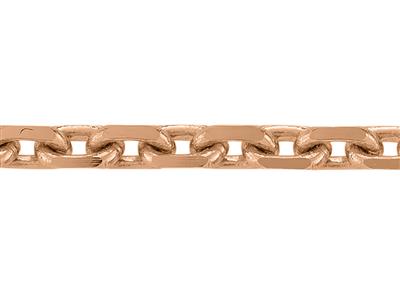 Catena A Maglie Forat Diamantata Da 1,20 Mm, Oro Rosa 18 Carati. Rif.00435