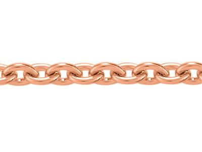 Catena Maglia Forzatina Rotonda 1,17 Mm, Oro Rosa 18k. Rif. 00330 - Immagine Standard - 1