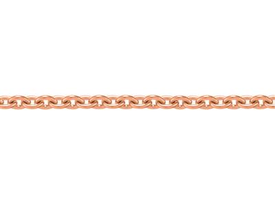 Catena Maglia Forzatina Rotonda 1,17 Mm, Oro Rosa 18k. Rif. 00330 - Immagine Standard - 3