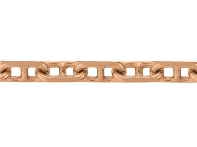 Catena A Maglie Marine Forat Con Taglio A Diamante Da 2,30 Mm, Oro Rosa 18 Carati. Rif. 00211