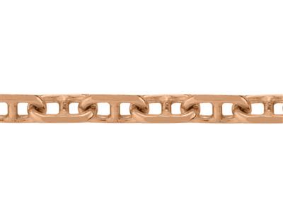 Catena A Maglie Marine For\at Con Taglio A Diamante Da 2,30 Mm, Oro Rosa 18 Carati. Rif. 00211 - Immagine Standard - 2