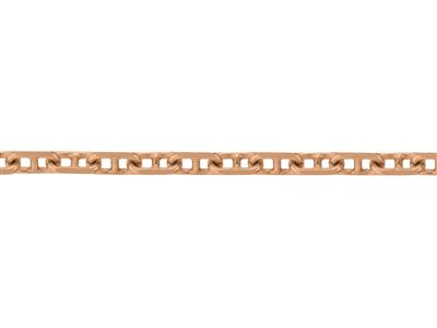 Catena A Maglie Marine For\at Con Taglio A Diamante Da 2,30 Mm, Oro Rosa 18 Carati. Rif. 00211 - Immagine Standard - 3