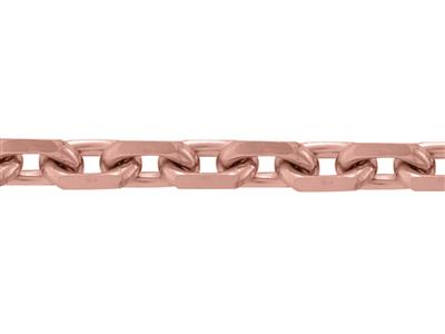 Catena Maglia Diamantata Forzatina 1,58 Mm, 18kt Oro Rosso 5n. Rif. 00450hj