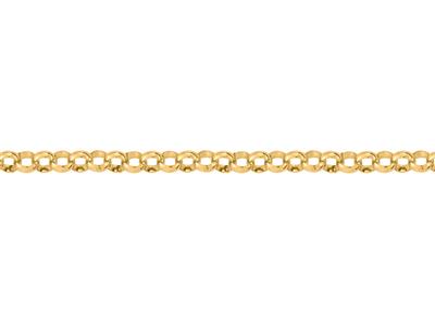 Maglia Jaseron Vuota Da 8 Mm, Oro Giallo 18 Carati. Rif. 00484 - Immagine Standard - 3