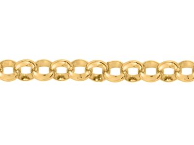Catena A Maglie Vuote Jaseron Da 9 Mm, Oro Giallo 18 Carati. Rif. 00487