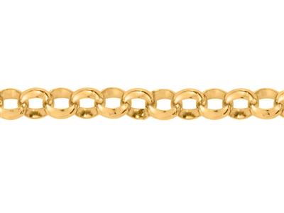 Massiccia Catena A Maglie Jaseron Da 4,50 Mm, Oro Giallo 18k. Rif. 00408