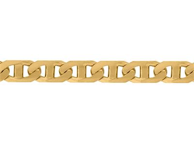 Massiccia Catena Gourmette Marina Bombata Da 6 Mm, Oro Giallo 18k. Rif.00369