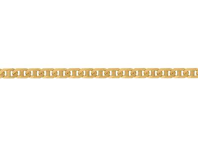 Massiccia Catena Gourmette Marina Bombata Da 6 Mm, Oro Giallo 18k. Rif.00369 - Immagine Standard - 3