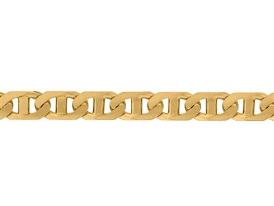 Massiccia Catena Barbazzale Marina Curva Da 5,50 Mm, Oro Giallo 18k. Rif. 00371 - Immagine Standard - 2