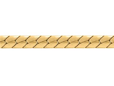 Catena A Maglie Inglesi Massiccia Da 4 Mm, Oro Giallo 18 Carati. Rif. 00378