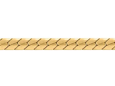 Catena A Maglie Inglesi Massiccia Da 4 Mm, Oro Giallo 18 Carati. Rif. 00378 - Immagine Standard - 2