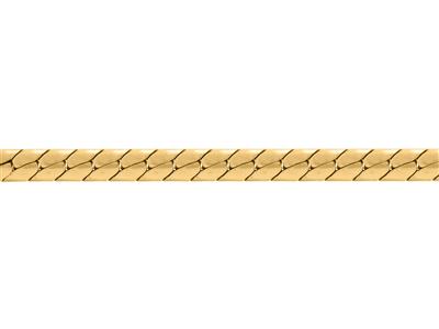 Catena A Maglie Inglesi Massiccia Da 4 Mm, Oro Giallo 18 Carati. Rif. 00378 - Immagine Standard - 3