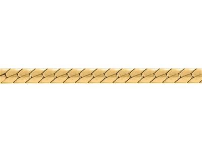 Catena Maglia Inglese Massiccia 4 Mm, 18kt Oro Giallo. Rif. 00084 - Immagine Standard - 3