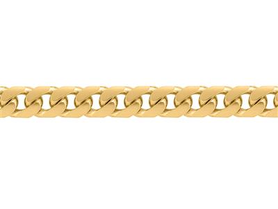 Massiccia Catena Gourmette Bombata Da 5,40 Mm, Oro Giallo 18k. Rif. 00394