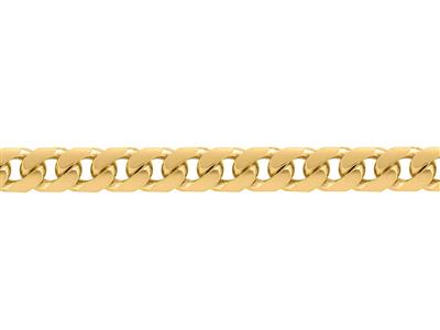 Massiccia Catena Gourmette Bombata Da 5,40 Mm, Oro Giallo 18k. Rif. 00394 - Immagine Standard - 2