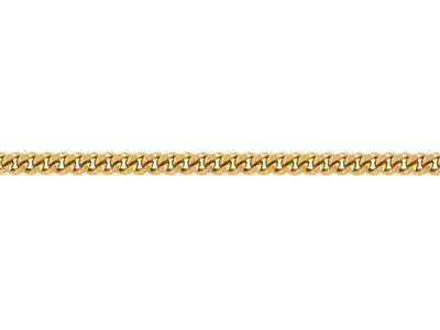 Catena Curva Con Diamante Di 3 Mm, Oro Giallo 18 Carati. Rif. 00285 - Immagine Standard - 3