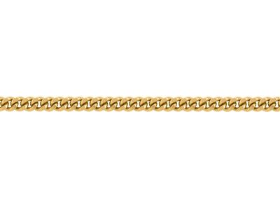 Catena Maglia Gourmette Diamantata Da 3 Mm, Oro Giallo 18 Carati. Rif.00285 - Immagine Standard - 3