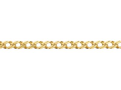 Catena A Cordoncino Con Doppio Diamante 4,40 Mm, Oro Giallo 18 Carati - Immagine Standard - 3