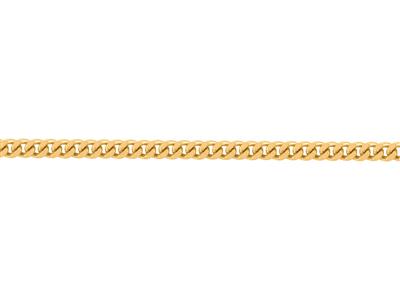 Catena Curva Con Diamante Da 1 Mm, Oro Giallo 18 Carati. Ref. 00230 - Immagine Standard - 3