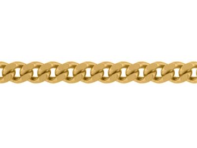 Catena Maglia Gourmette Diamantata Da 1,90 Mm, Oro Giallo 18 Carati. Rif. 00255